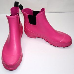 LL Bean pink rubber rain books